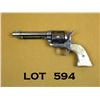 Image 2 : Colt Single Action Army revolver, .45 caliber,  5-1/2” barrel, old resilvered finish, pearl grips,  