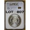 Image 2 : U.S. Peace Dollar, MS-64 graded by NGC, dated  1887-S.  Est.:  $75-$150+    
