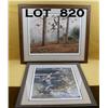 Image 1 : Print Lot consisting of a framed Print of Birds  entitled Morning rush Hour" by Harold roe  22  1/4"