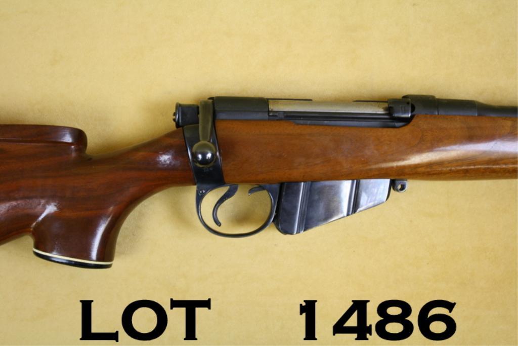 Sporterized Enfield bolt-action rifle, .303 cal., 23” barrel, re-blued ...