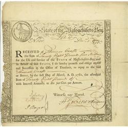 State Of The Massachusetts Bay Bond