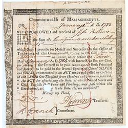 Commonwealth Of Massachusetts Bond