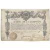 A Possibly Unique And Historically Significant Spanish Trading Company Stock Certificate Issued To T