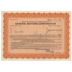 Scarce Early General Motors Corp. Warrant