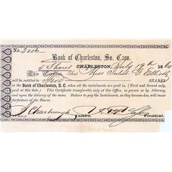 Bank Of Charleston, So. Caro.