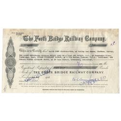 The Forth Bridge Railway Company Stock issued to Victoria Cross Recipient William Philip Lord De L’I