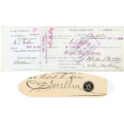 Bozeman Coal  Co. Issued To And Signed On Accompanying Stock Power By Charles. S. Mellen