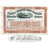 Image 1 : Puget Sound And Alaska Steamship Co. Issued To And Signed By C.W. Wetmore