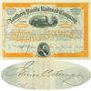Image 1 : Northern Pacific Railroad Stock Issued To And Signed On Verso By James C. Fargo