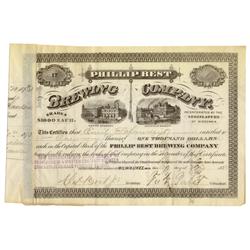 Frederick Pabst Signs A Phillip Best Brewing Company Stock As President