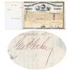 Image 1 : Columbus, Chicago & Indiana Central Railway Co. Issued To And Signed On Verso By George F. Baker