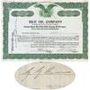 Image 1 : Rice Oil Company Signed On Verso By George Graham Rice