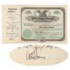 Image 1 : Rare Stock Certificate Issued To And Signed By William Boeing