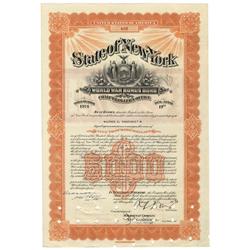 New York World War Bonus Bond For $5000 Issued To Alfred G. Vanderbilt