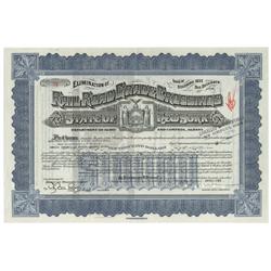 State Of New York Railroad Grade Crossings Bond For $10,000 Issued To United States Trust Company Of