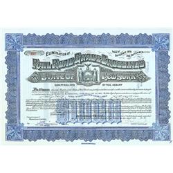 State Of New York Railroad Grade Crossings Bond For $1000 Issued To United States Trust Company Of N