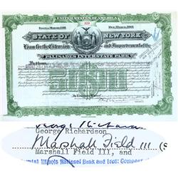 State Of New York Loan For The Extension And Improvement Of The Palisades Interstate Park Issued To 