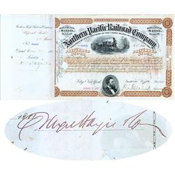 Northern Pacific Railroad Co. Issued To Drexel, Harjes & Company And Signed On Verso For The Company