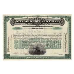 Standard Rope & Twine Co. Signed As Treasurer By John M. Forbes
