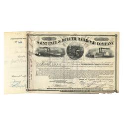International Railroad Co. Issued To And Signed On Verso By Galusha A. Grow