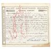 Image 1 : Joliet & Northern Indiana Rr Co. Stock Signed By Cornelius Vanderbilt As Vice President.