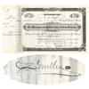 Image 1 : Washington & Columbia River Railway Co. Stock Issued To And Signed Twice By C.S. Mellen