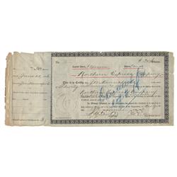 Northern Express Co. Stock Signed As Vice President By James N. Hill