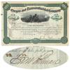 Image 1 : Oregon & Transcontinental Company Issued To And Signed On Verso By George M. Pullman