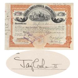 Issued To Jay Cooke Iii And Signed By Jay Cooke Iv