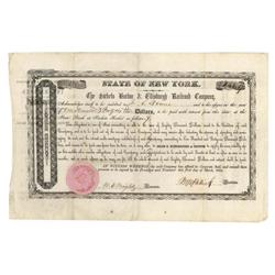 Sackets Harbor & Ellisburgh Rr Co. Bond Signed By Civil War Union General Marsena R. Patrick As Pres