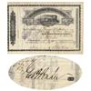 Image 1 : High Bridge Railroad Company Stock Issued to and Signed on Verso by George F. Baker