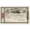 Image 1 : Peoria & Bureau Valley Railroad Company Stock Signed as President by Thomas C. Durant