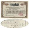 Image 1 : B & O Railroad Stock Certificate Issued To And Endorsed On Verso By Pierre S. DuPont