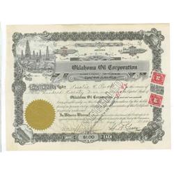 George Getty Signs An Oklahoma Oil Corporation Stock As President