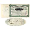 Image 1 : Oregon And Transcontinental Company Issued To And Signed On Verso By August Belmont