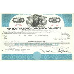 Equity Funding Corp. Of America - Row Of Holes