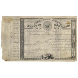 A Scarce, Early State of Maryland Loan 