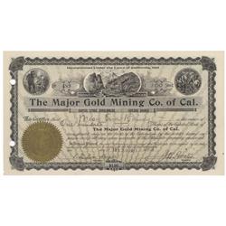 The Major Gold Mining Co. Of Cal.