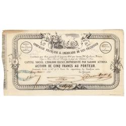 Compagnie Francaise & Americaine De  San-francisco