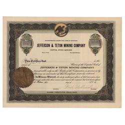 Jefferson & Teton Mining Co.
