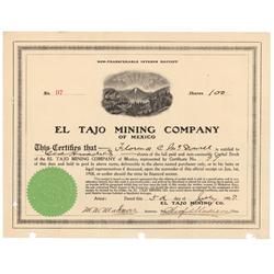 El Tajo Mining Co. Of Mexico