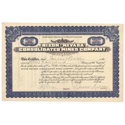 Nixon-nevada Consolidated Mines Company