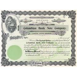 Columbian Bank Note Company - Unissued Stock