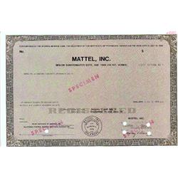 Mattel, Inc. - Specimen
