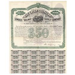 The Great Southern Lumber And Railway Supply Company Bond