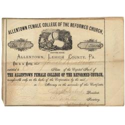 Allentown Female College of The Reformed Church – Today Known as Cedar Crest College