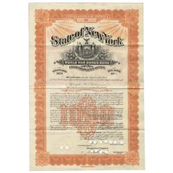 State Of New York Bond World War I Bonus Bond