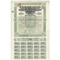 Galang Besar Rubber Plantations, Limited