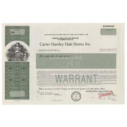 Specimen Carter Hawley Hale Stores