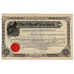 Bond For The Expansion Of The Metropolitan Museum Of Art